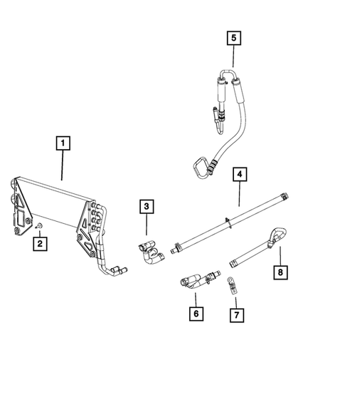 Power Steering Hoses for 2018 Ram 2500 #2