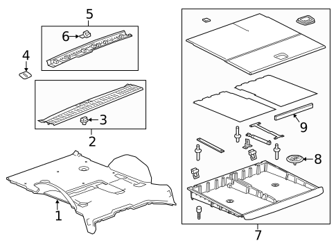 Interior Trim - Rear Body for 2019 GMC Yukon XL #0