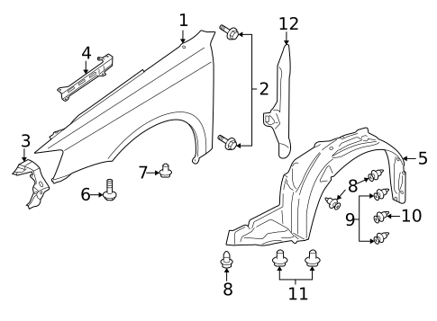 Fender & Components for 2009 Subaru Legacy #0
