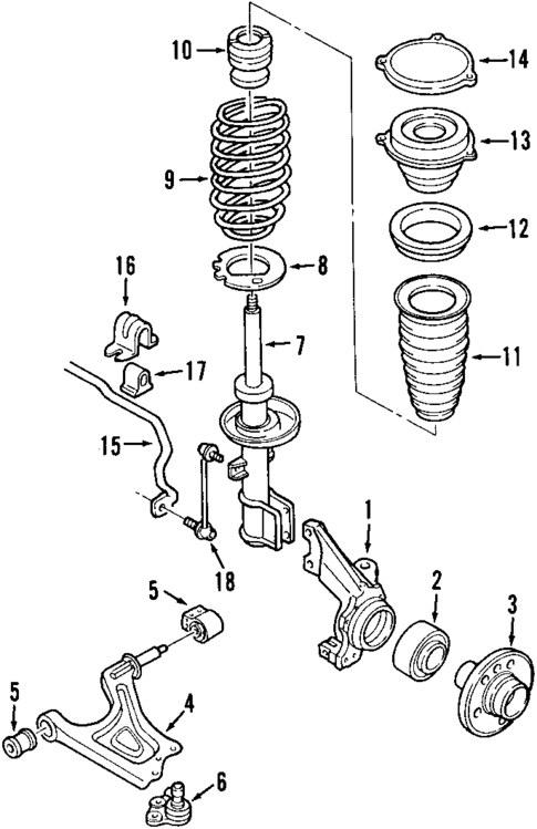 Front Suspension for 2007 Saab 9-5 #0