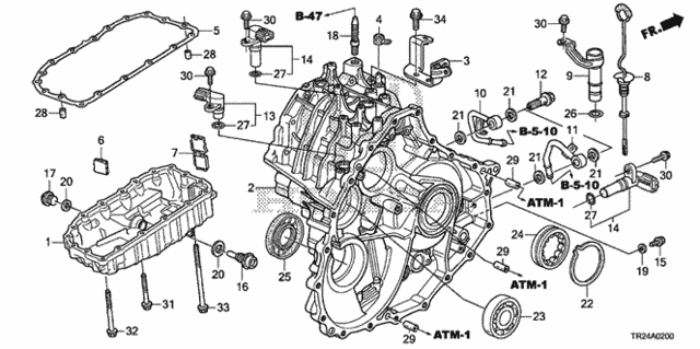 AT Transmission Case for 2012 Honda Civic #0
