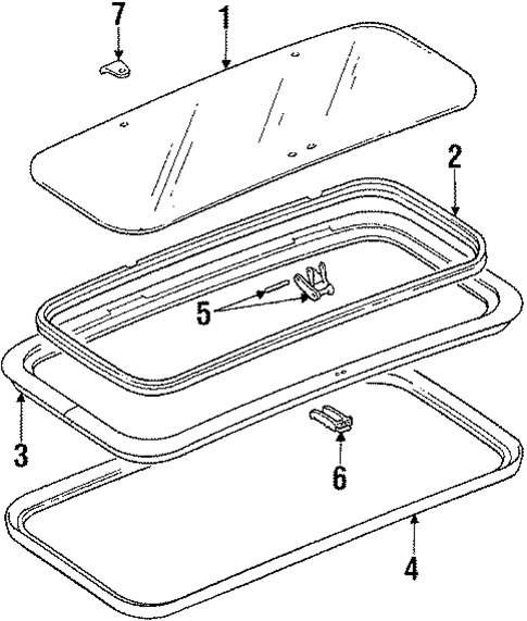 Sunroof for 1987 Jeep Wagoneer #1