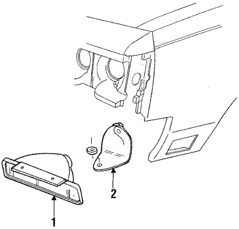 Park Lamps for 1988 Oldsmobile Custom Cruiser #0