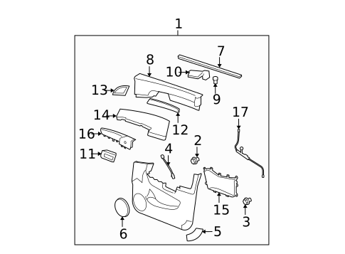 Front Door for 2008 Saturn Vue #2