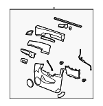 96837540 - : 2008-2010 Saturn Vue - Light Cashmere Front Passenger Side Door Trim for GM Image