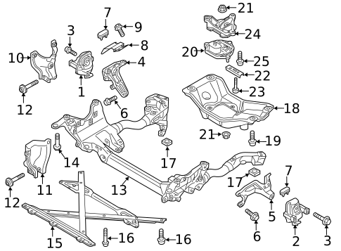 Engine & Trans Mounting for 2013 Audi S4 #1