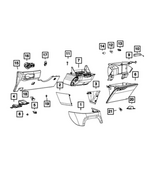 5SC94DX9AC - Interior Trim: Instrument Panel Brace Cover for Mopar Image image