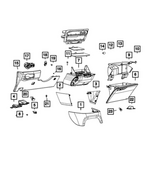 5SC94PL5AC - Interior Trim: Instrument Panel Brace Cover for Mopar Image