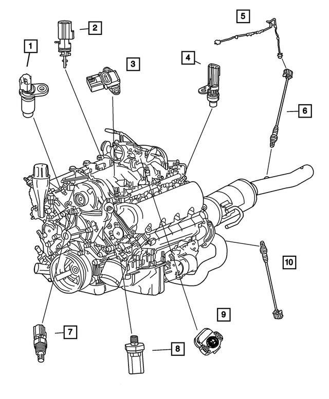 56041018AB - Electrical: Map Sensor for Mopar Image