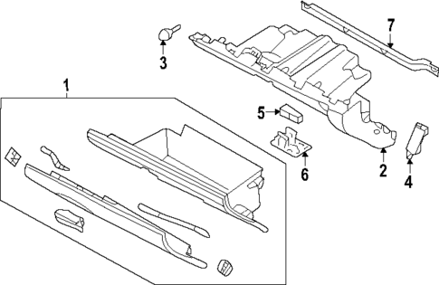 Glove Box for 2025 Subaru Forester #0