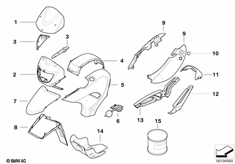 Painted Parts for 2008 BMW-Motorrad F 650 GS #0