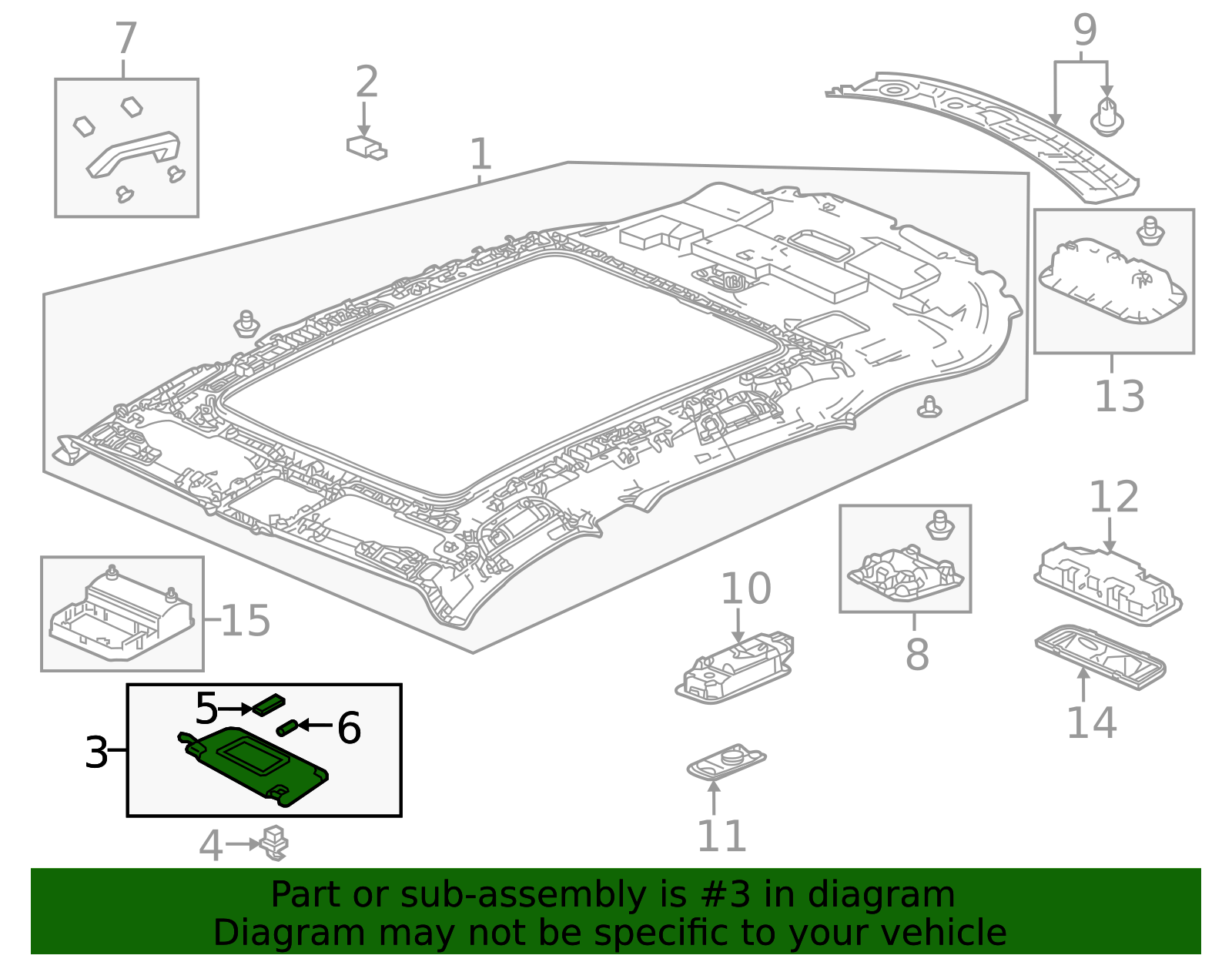83280-TYA-A01ZC - Sun-Visor L *NH882L* 2022-2026 Acura MDX | Honda