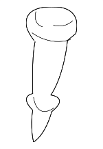 12381584 - Body: Headrest Guide for Chevrolet: C1500, C2500, C3500, K1500 Pickup, K2500 Pickup, K3500 Pickup | GMC: C1500 Pickup, C2500 Pickup, C3500 Pickup, K1500 Pickup, K2500 Pickup, K3500 Pickup Image