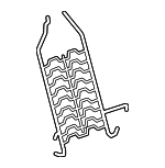 13551335 - Body: Support Spring for Chevrolet: Silverado 1500, Suburban, Tahoe | GMC: Hummer EV Pickup, Hummer EV SUV, Sierra 1500, Yukon, Yukon XL Image