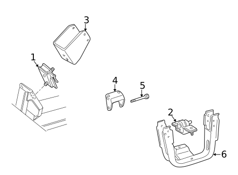 Engine & Trans Mounting for 1997 Dodge B2500 #0