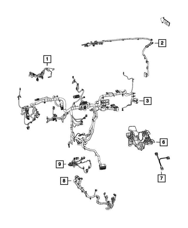 68271954AB - Electrical: Jumper Wiring for Mopar Image image