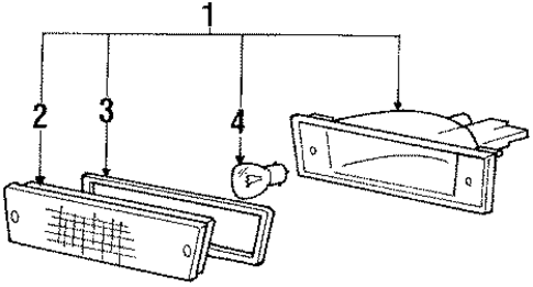 Signal Lamps for 1988 Mitsubishi Mirage #0