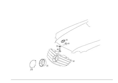 Radiator Grill for 2005 Mercedes-Benz SL500 #0