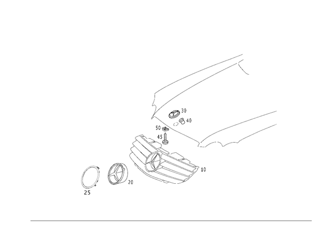 2308802383 - Attachment Parts: Trim for Mercedes-Benz: SL500, SL55 AMG, SL550, SL600, SL63 AMG, SL65 AMG Image image