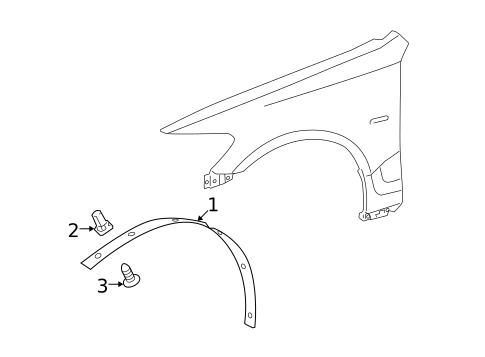 Exterior Trim - Fender for 2011 Lexus GS350 #0