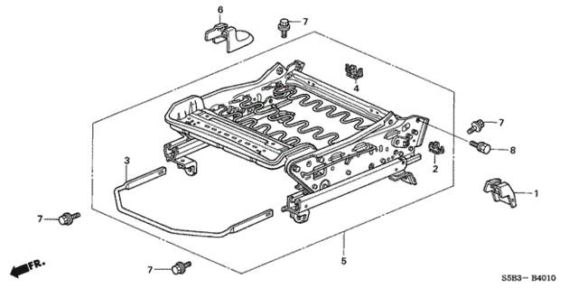 Front Seat Components (L.) for 2003 Honda Civic #0