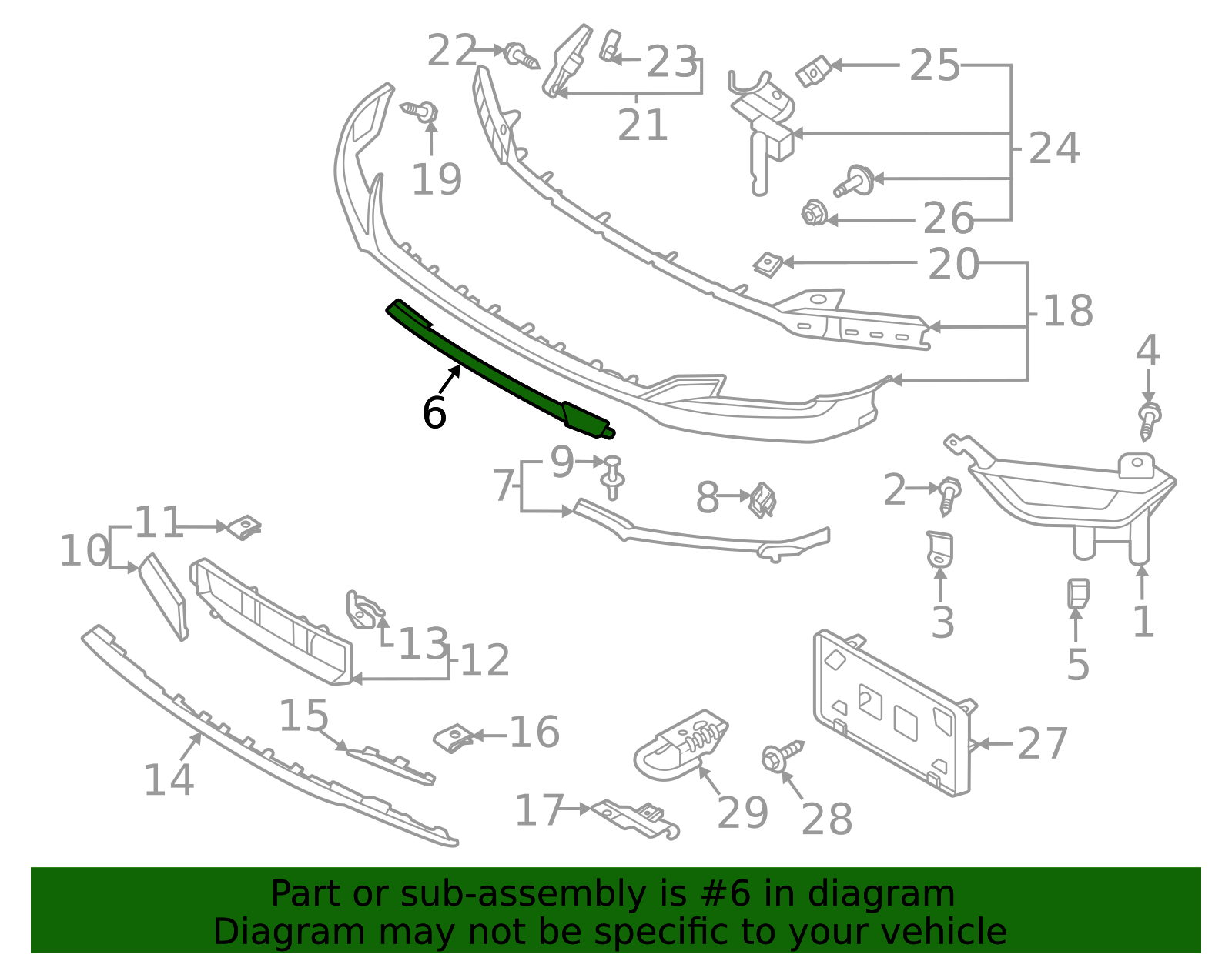 ML3Z-17626-L - Valance 2021-2023 Ford F-150 | Ford Parts Direct