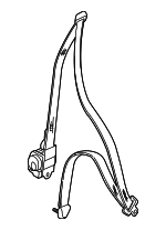 7000B208 - Electrical: Belt &amp; Retractor for Mitsubishi: Outlander Image