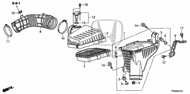 Air Cleaner (L4) for 2014 Honda Crosstour #0