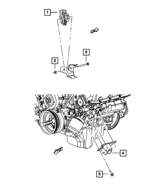 52855589AD - 3.7L Gas; Engine: Engine Mount Insulator for Mopar Image