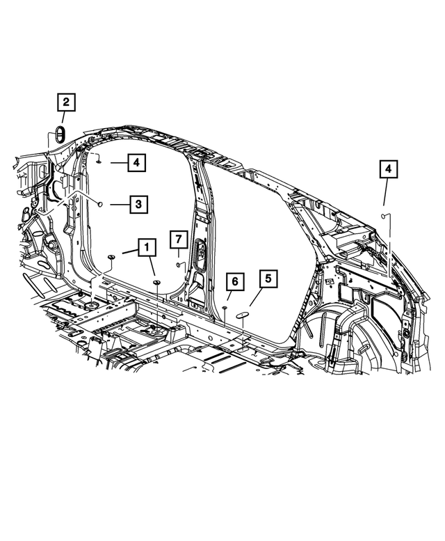 6029939 - Body Sheet Metal Except Doors: Body Plug for Mopar Image