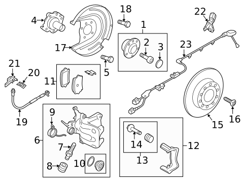 Rear Brakes for 2015 Volkswagen Golf #1