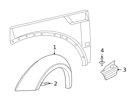 Exterior Trim - Fender for 2010 Dodge Nitro #0
