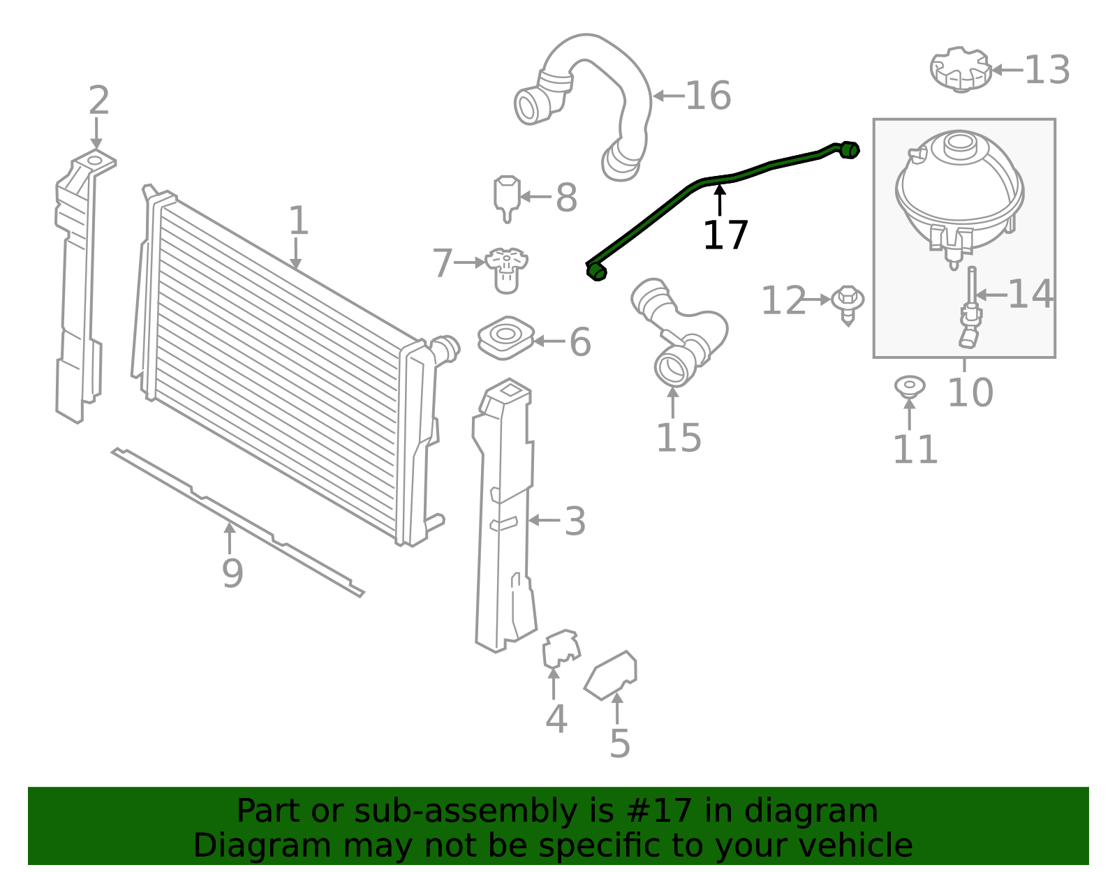 17128651298 - 2011-2018 BMW Overflow Hose (17-12-8-651-298) | BMW of ...