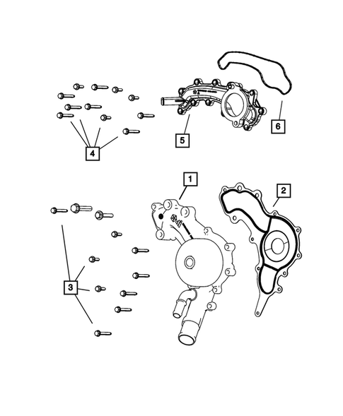 Water Pump and Related Parts for 2014 Ram ProMaster 2500 #0