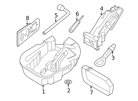 Jack & Components for 2015 Mini Cooper #1