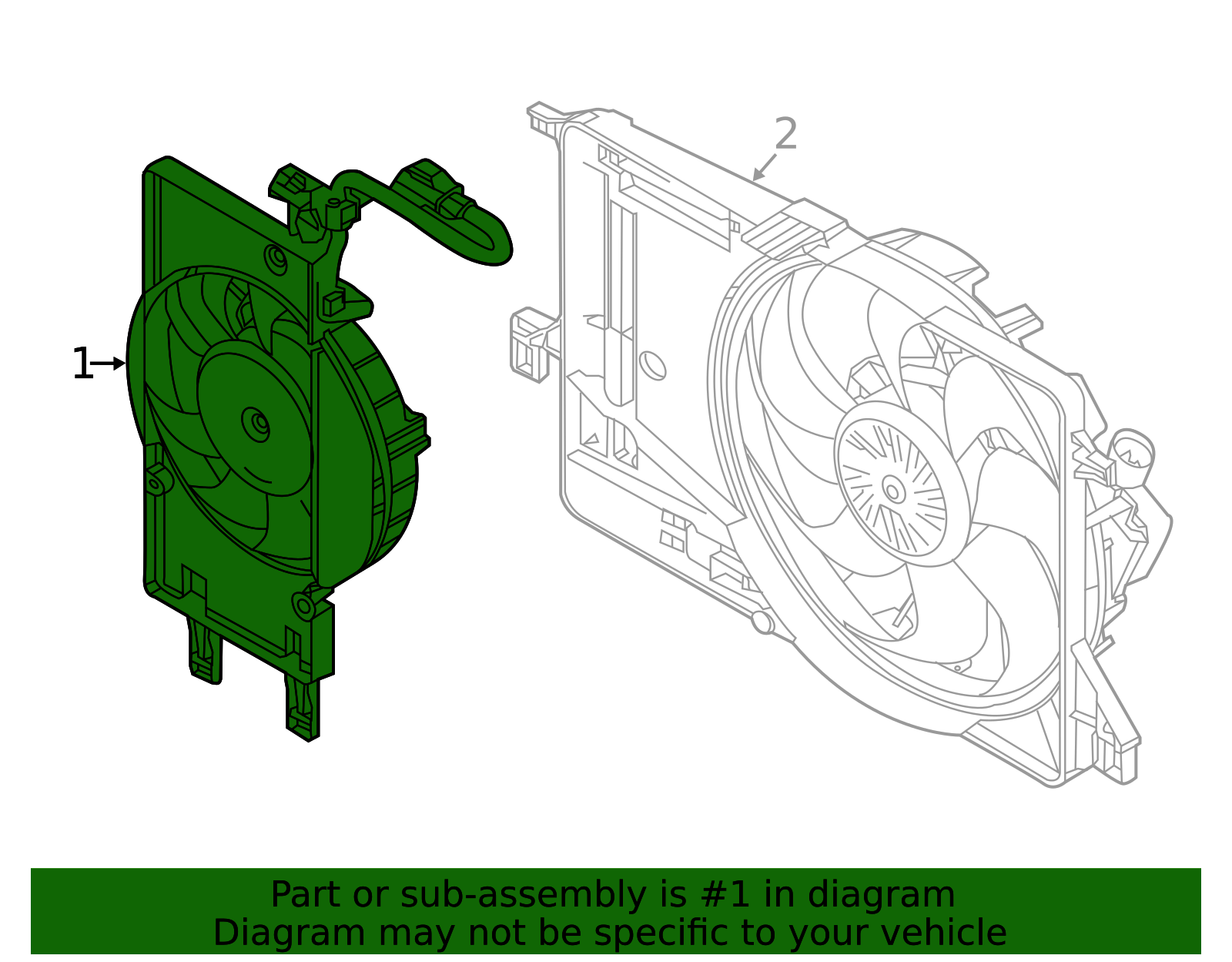 2015-2018 Ford Focus Motorcraft™ A/C Condenser Fan Assembly RF-301 ...