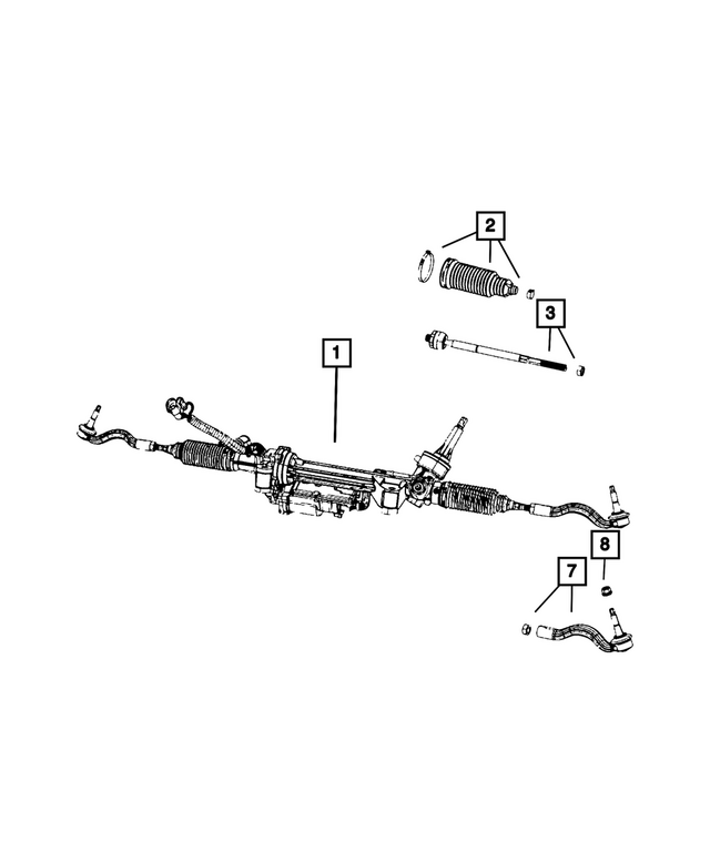 68628263AB - Steering: Rack And Pinion Gear for Mopar Image