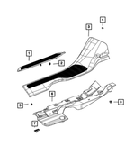 7BH53TX7AD - Interior Trim: Body Side Sill, Left for Jeep: Grand Cherokee L Image