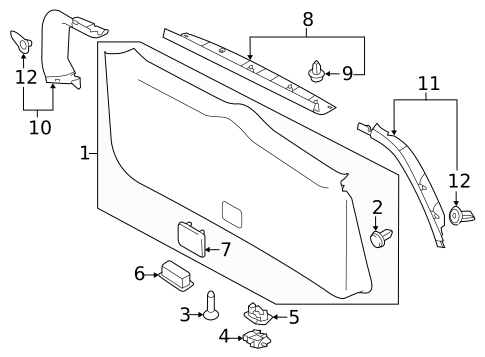 Interior Trim for 2016 Nissan Quest #0
