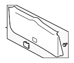 909003WS0E - : Lift Gate Trim for Nissan Image