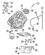 6100932 - Engine 3.7L Six Cylinder: Hex Bolt for Mopar Image