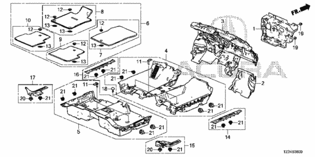 Floor Mat for 2020 Acura TLX #0