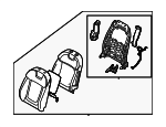 88300P0CG0PLT - : Seat Back Assembly for Hyundai: Tucson Image