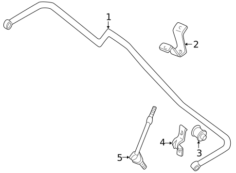 Stabilizer Bar & Components for 2002 INFINITI QX4 #0