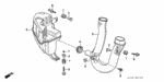 17212P2JJ00 - Electrical/Exhaust/Heater/Fuel: RUBBER, AIR CLEANER MOUNTING for Honda Image
