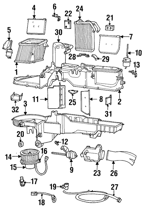 HVAC Case for 1998 Dodge Ram 1500 #0