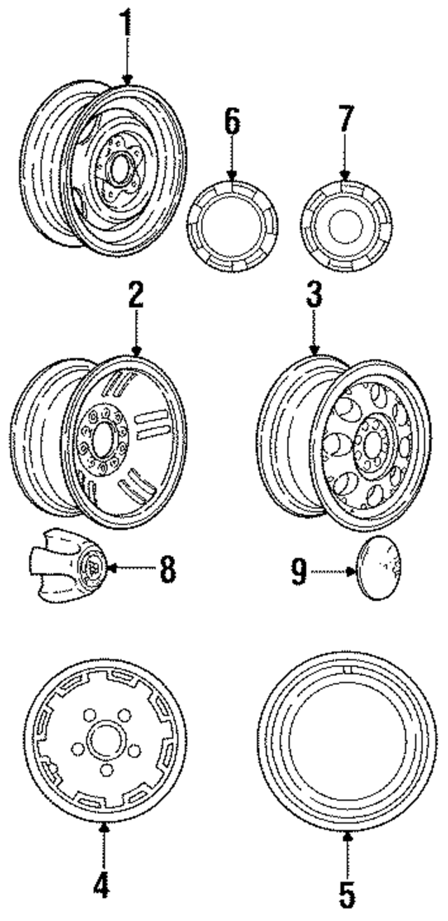 4882465 - Suspension: Wheel, Steel for Mopar Image