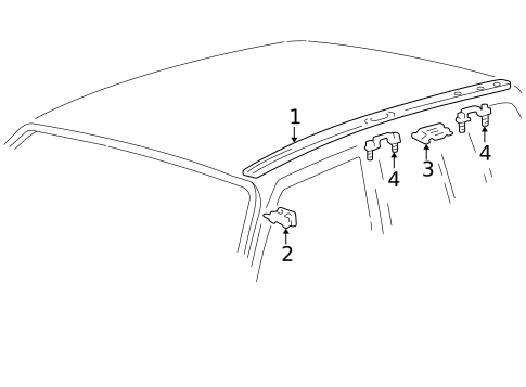 Exterior Trim - Roof for 1998 Toyota RAV4 #0