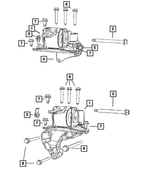 5105489AD - 2.0L Gas; Engine: Engine Mount Insulator, Right for Mopar Image