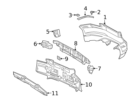 Bumper & Components - Rear for 2006 Chrysler Crossfire #0